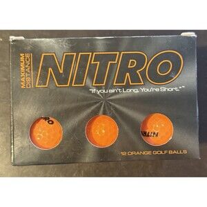 Nitro NMD12OBXC Maximum Distance Golf Balls  12-Pack Orange * 847755000073 * NEW